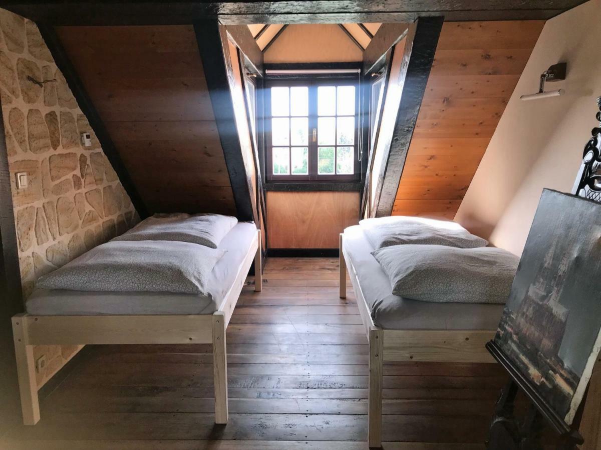 Fewo Turmzimmer Im Rittergut Leppersdorf Bei Dresden Dış mekan fotoğraf